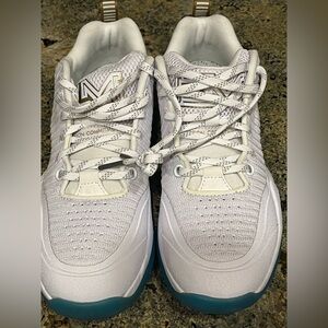 Q4 EMM 55 Never Worn White and Blue Men's Sneakers